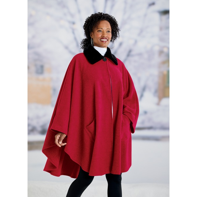 Fleece Cape, , large