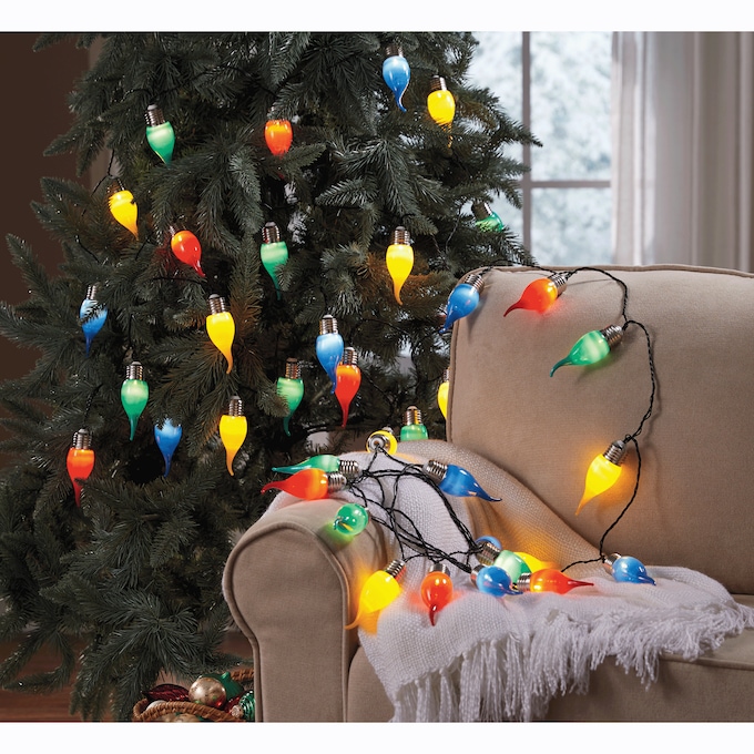 Hand-Dipped Holiday Bulb String Lights, , large
