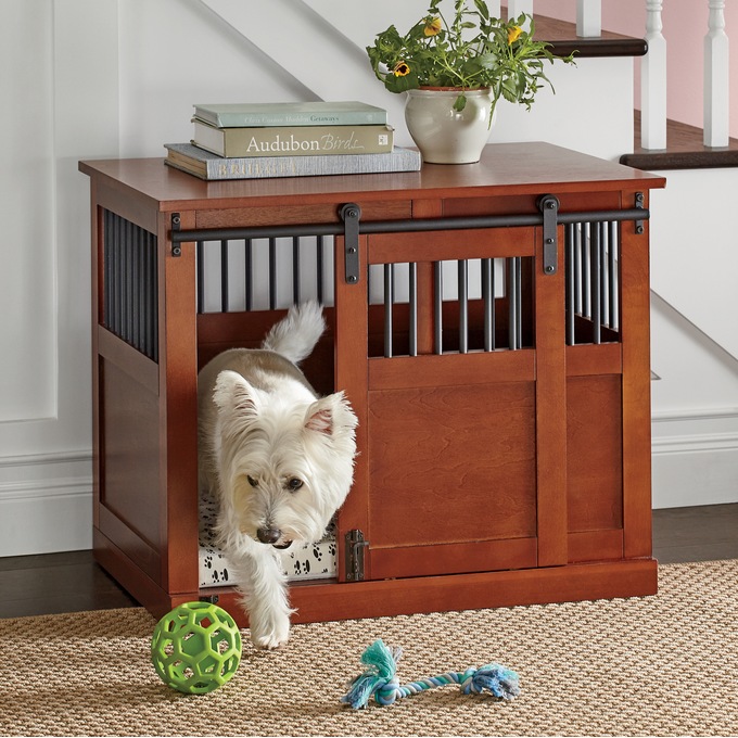 Barn door shop pet crate