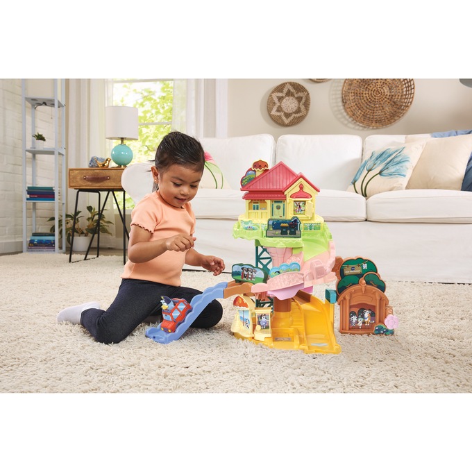 VTech Go! Go! Smart Wheels Bluey Road Trip Playset, , large