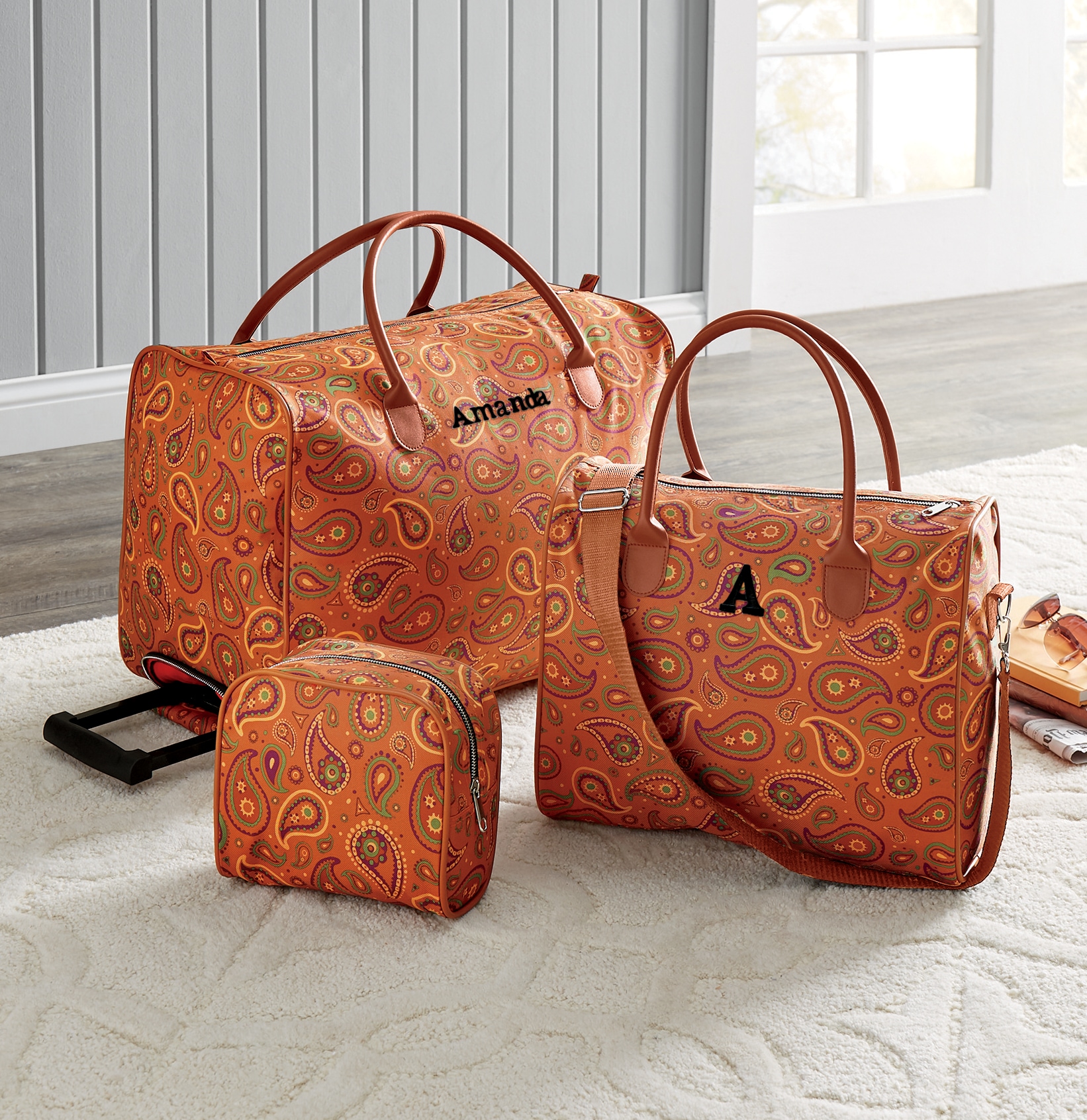 personalized luggage set