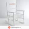 Child’s Wood Rocking Chair, White, large