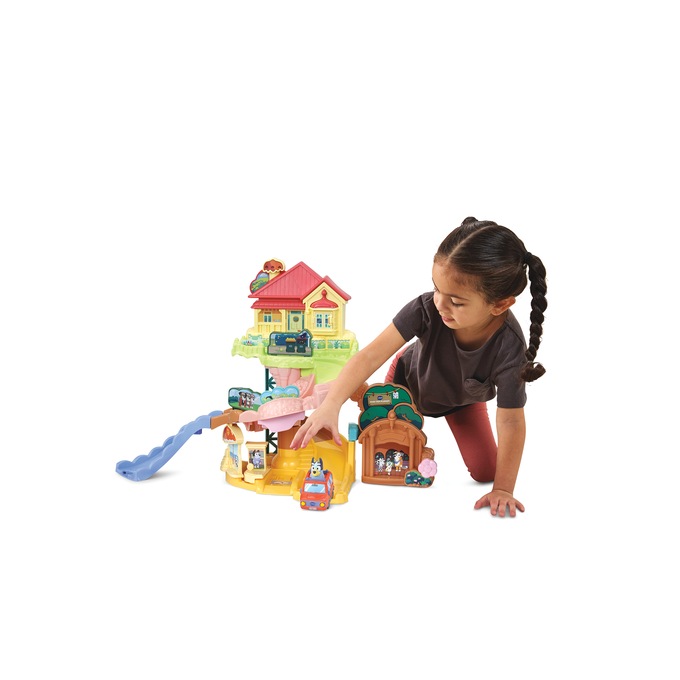 VTech Go! Go! Smart Wheels Bluey Road Trip Playset, , large