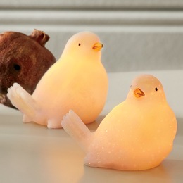 Set of 2 Mini Wax Glitter Doves, , large
