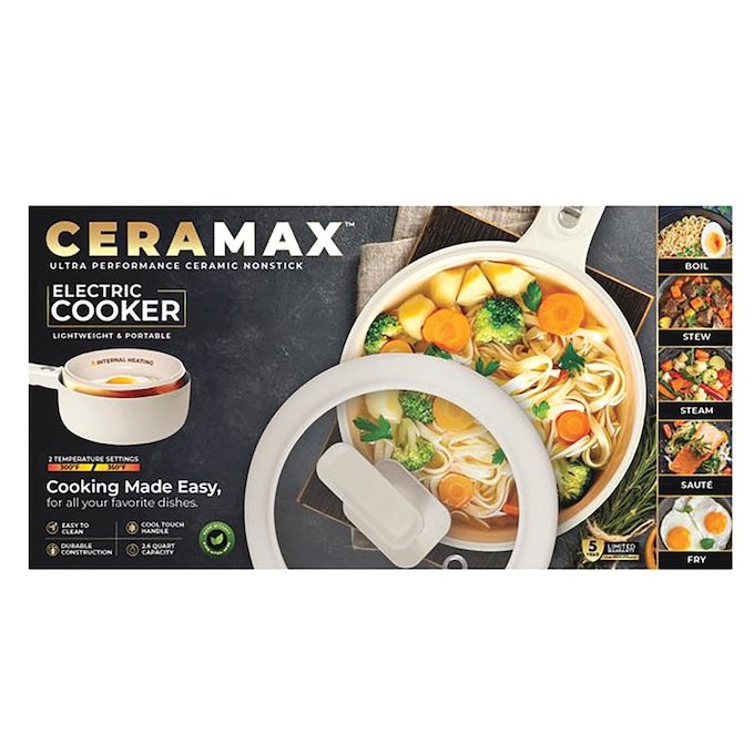 Ceramax 2.6-qt. Electric Cooker, , large
