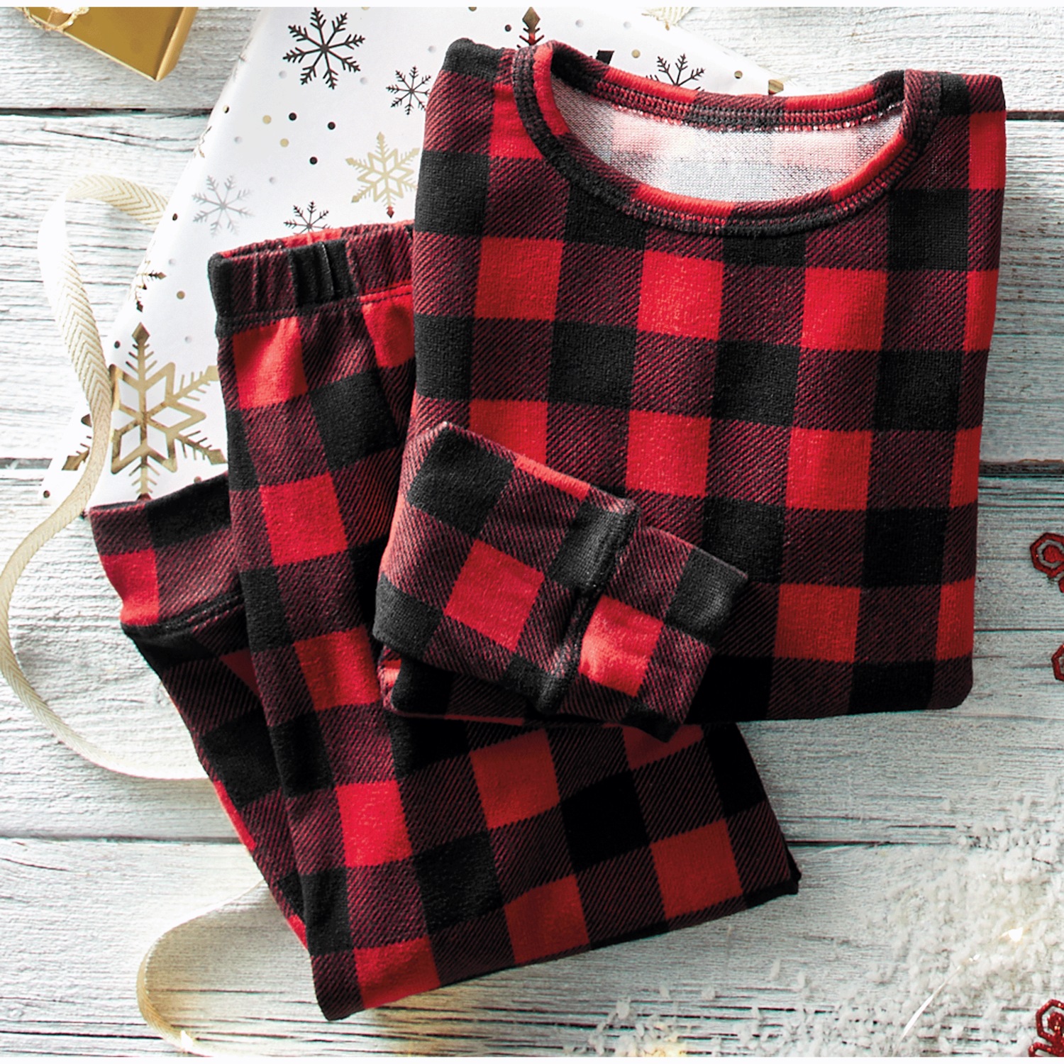 Kid buffalo plaid 2025 pajamas