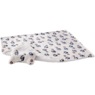 Faux-Sherpa Pet Blanket with Plush Toy, , large