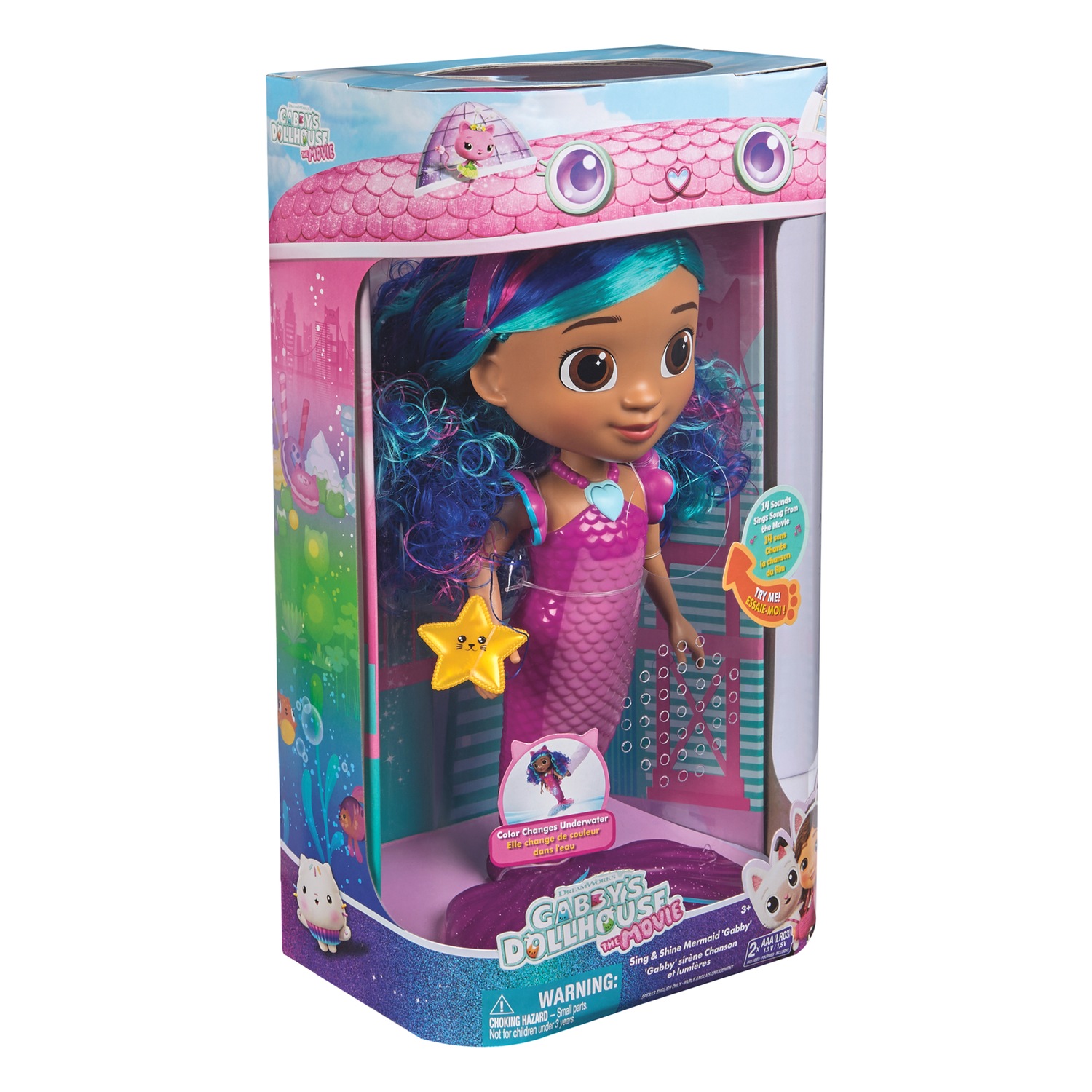 Gabby's Dollhouse Sing and Shine Mermaid Gabby | Swiss Colony
