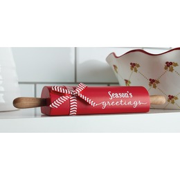 Season&rsquo;s Greetings Decorative Rolling Pin, , large