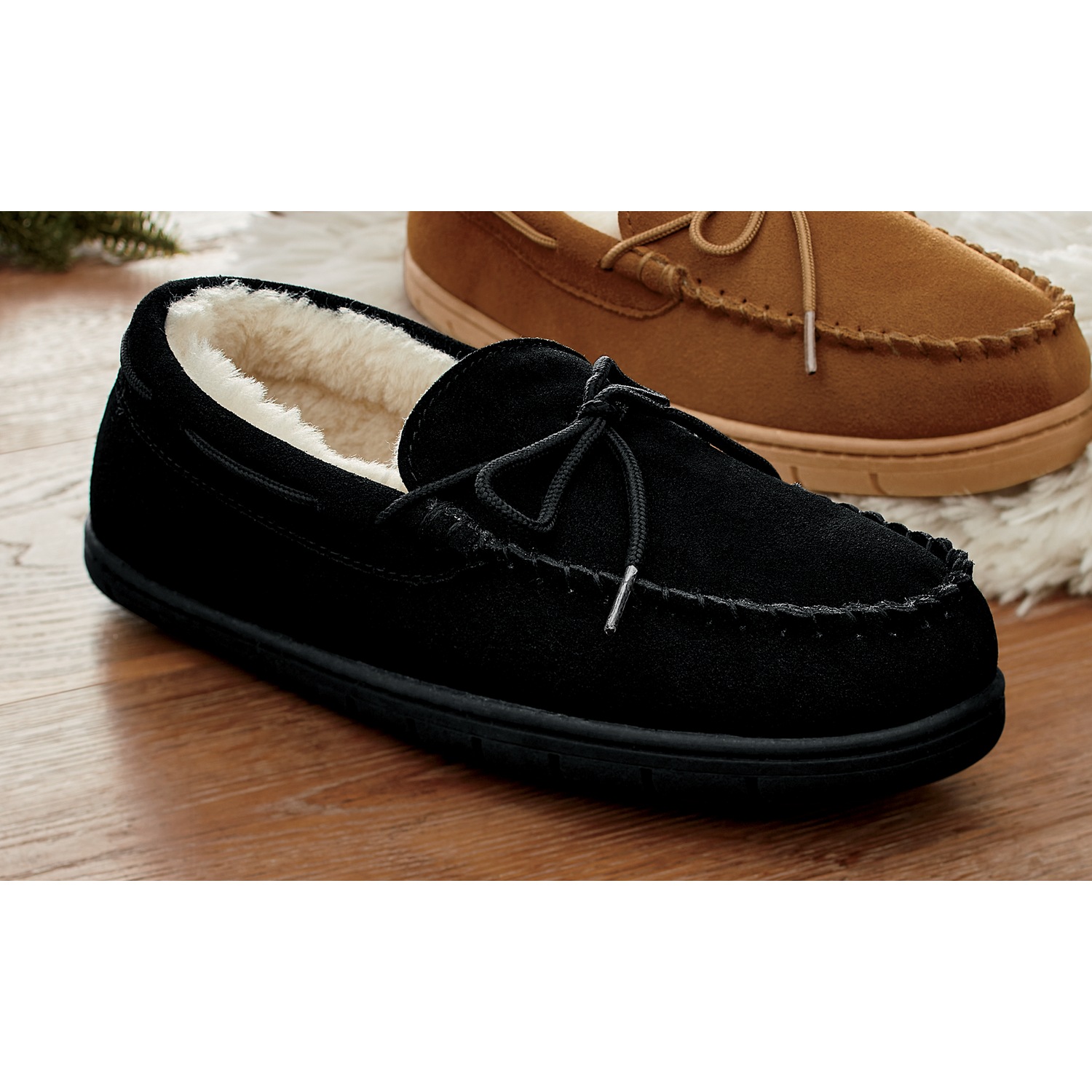 Men's Suede Moccasin | Swiss Colony