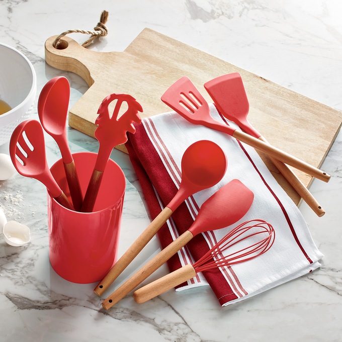 9-Piece Utensil Set with Holder, , large