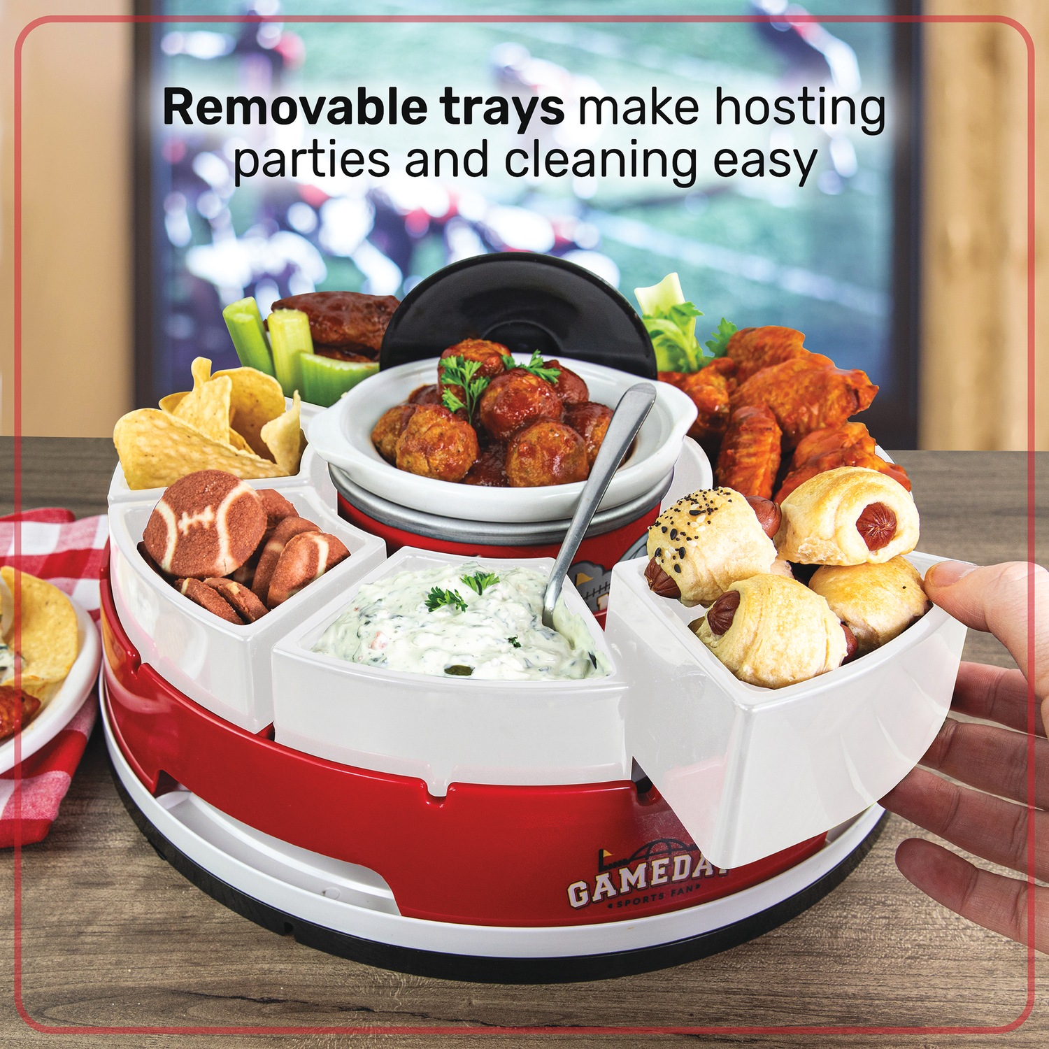 Game Day Lazy Susan | Swiss Colony