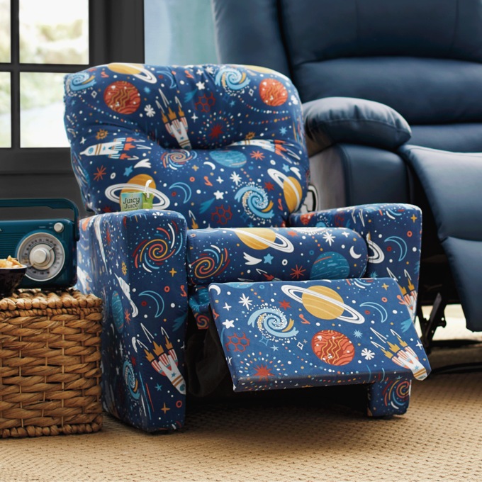 Child-Size Kids' Recliner Chair, Space, large