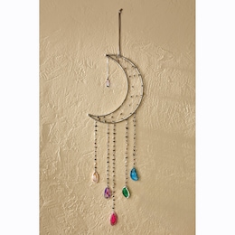 Geode Moon Wall Hanging, , large