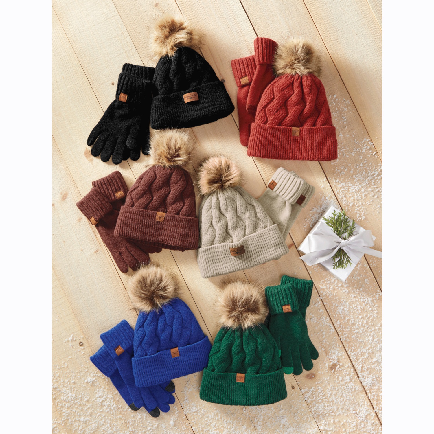 Britt's Knits Mainstay Hat and Tech Glove Set | Swiss Colony