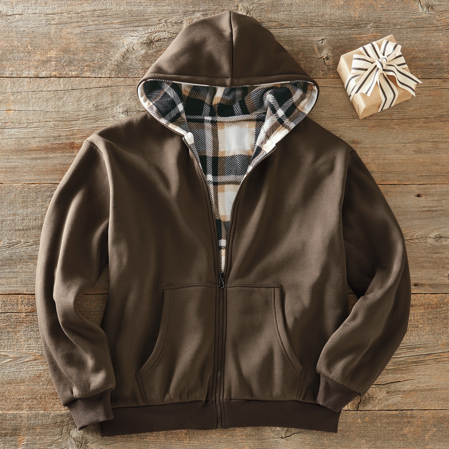 Reversible fleece on sale hoodie