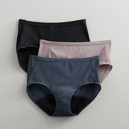Hanes 3-Pack Comfort Period Briefs Underwear with Leak Protection, , large