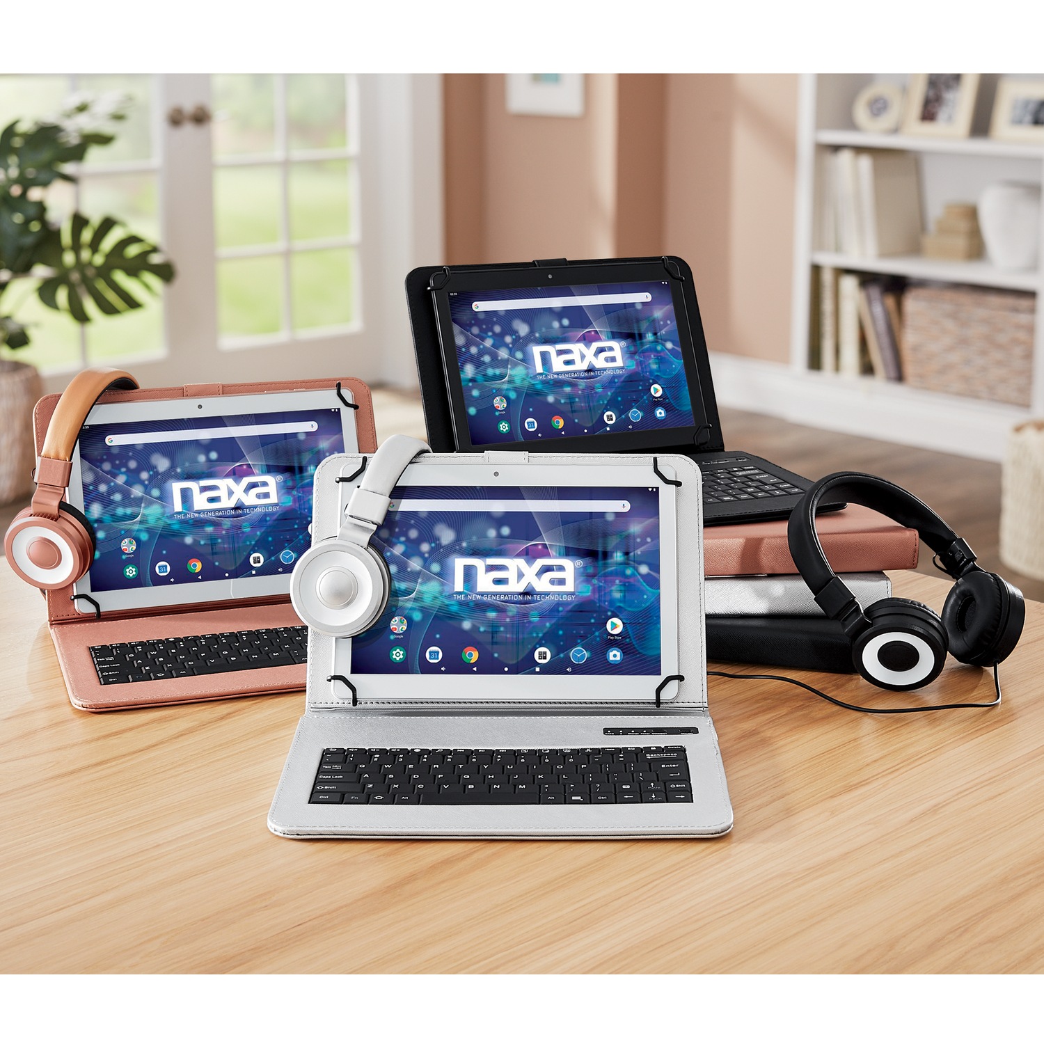 10" Naxa Tablet with Bluetooth, Keyboard and Headphones Swiss Colony