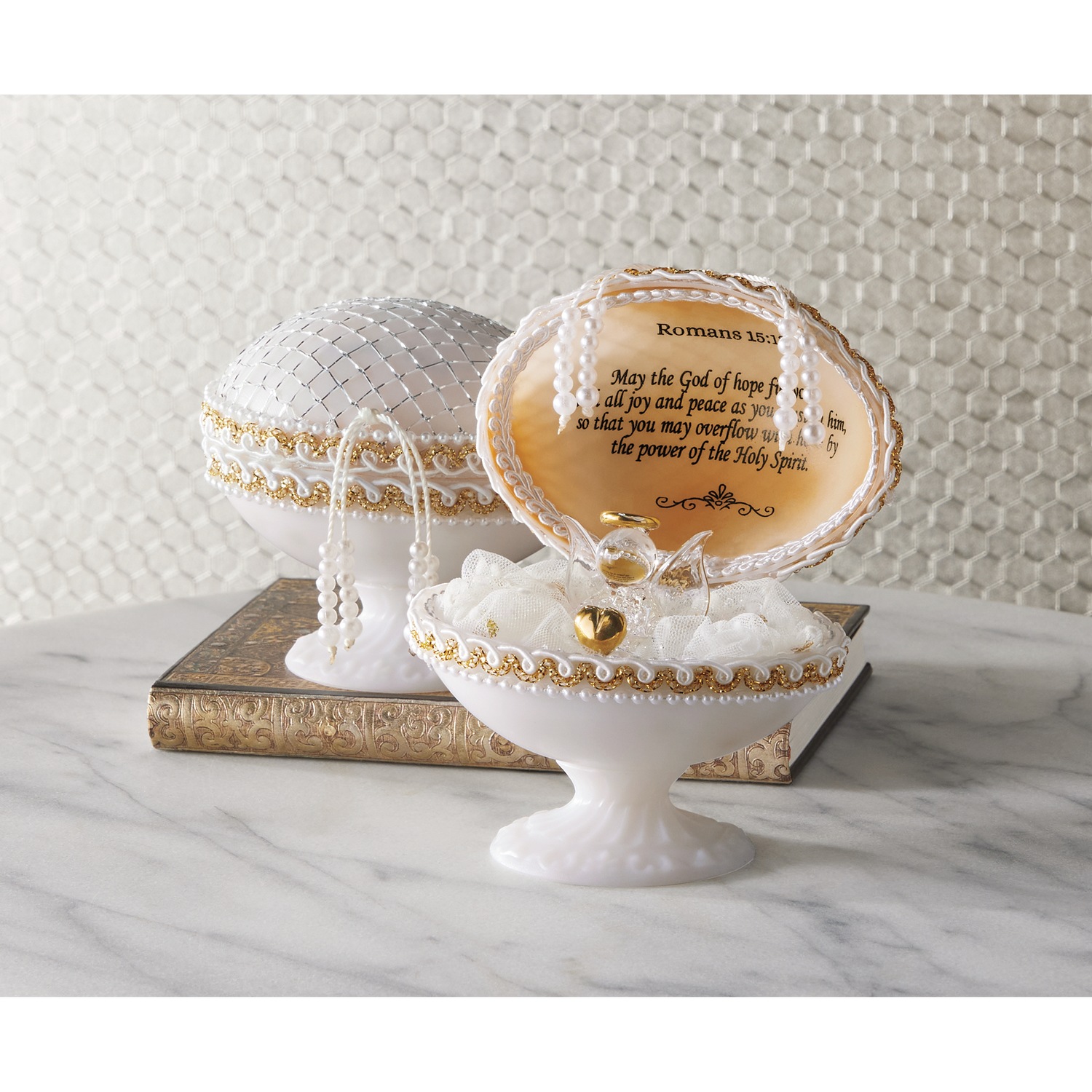 Inspirational Heart of Gold Angel Egg Keepsake | Swiss Colony