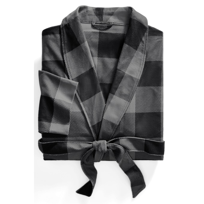 Personalized Mens Fleece Robe, , large