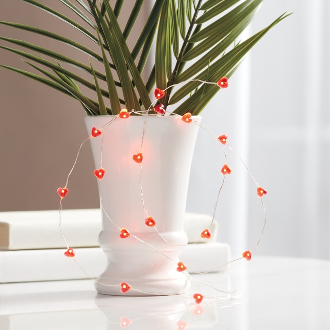 Valentine Hearts String Lights, , large