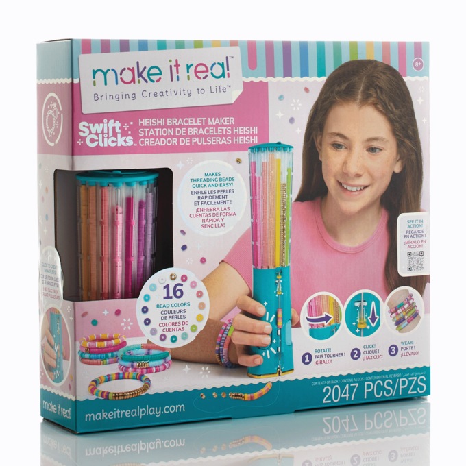 Swift Clicks Heishi Bracelet Maker, Teal, large