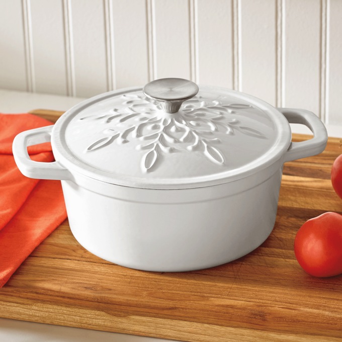 3-Quart Seasonal Enameled Cast Iron Dutch Oven, , large