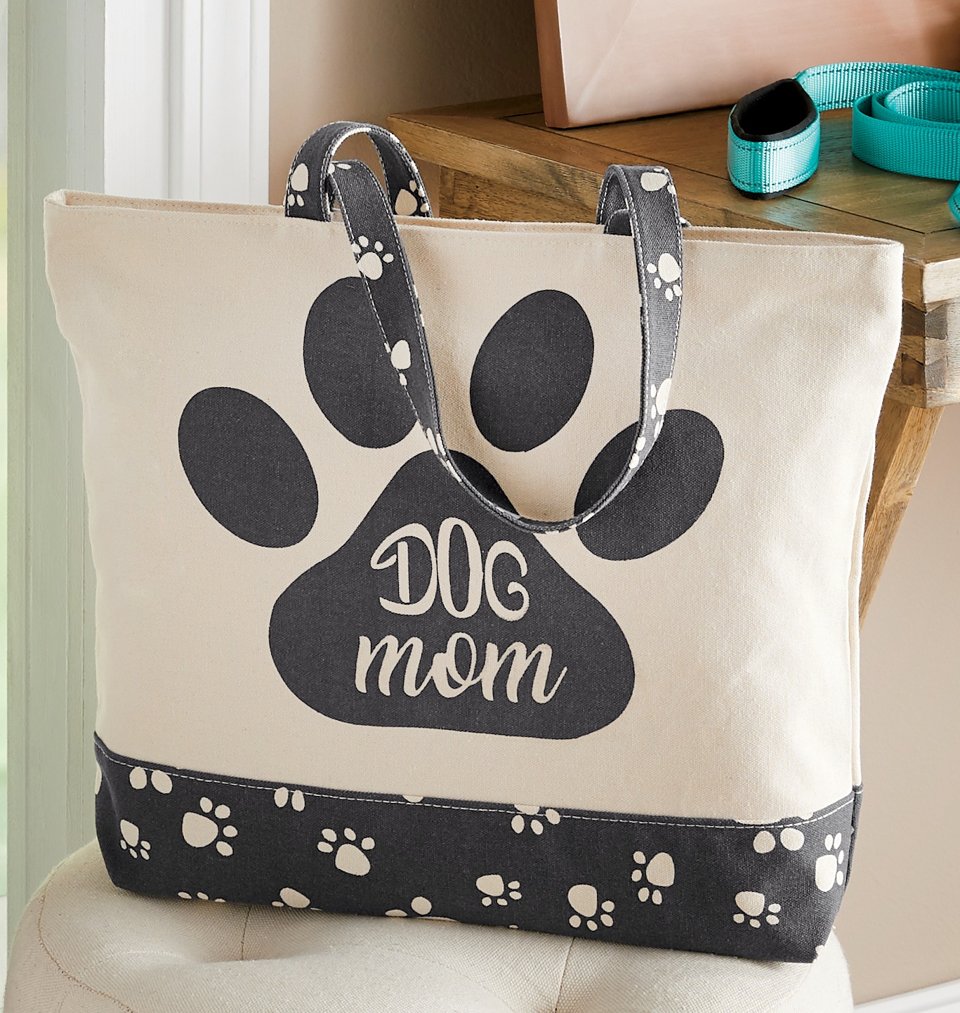 dog mom tote bag