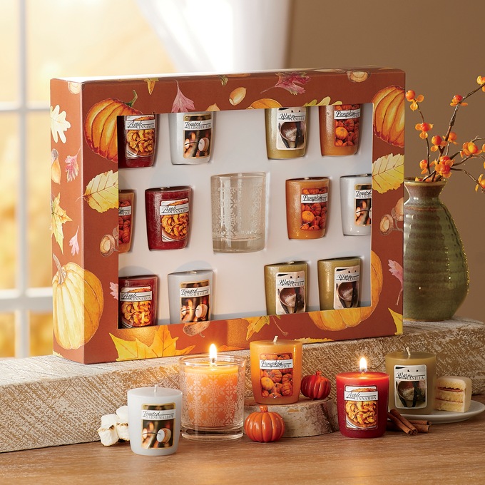 13-Piece Fall Favorites Votive Candle Set, , large