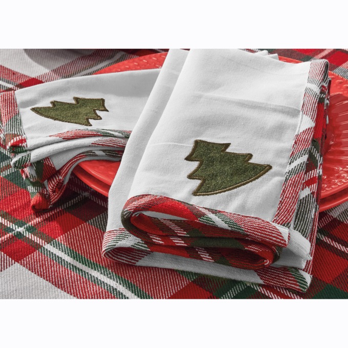 Set of 4 Holiday Napkins, , large