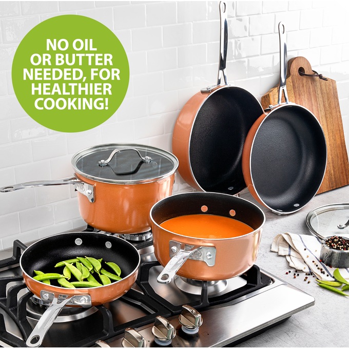 Gotham Steel's 10-Piece Nonstick Cookware Set Is Now on Sale on