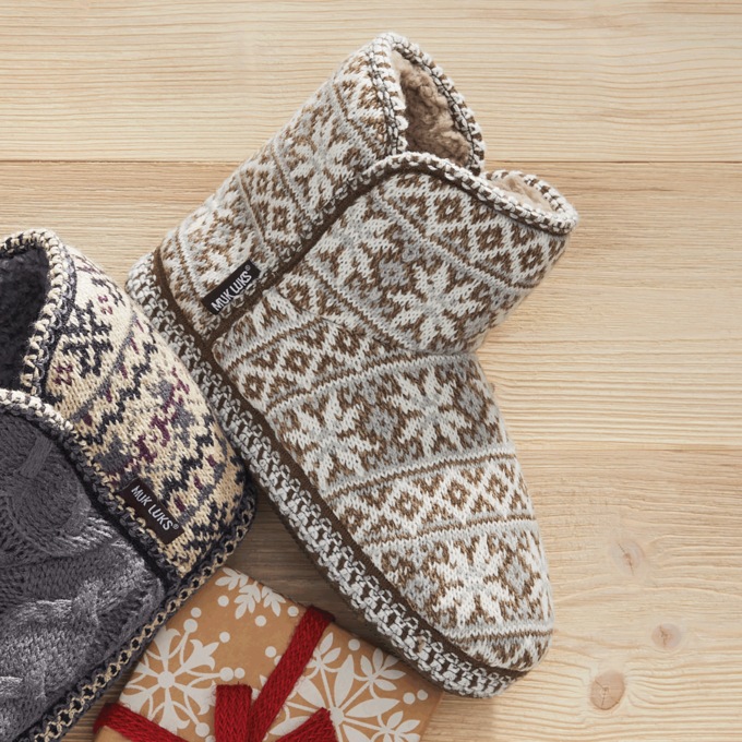 MUK LUKS Women&#39;s Leigh Slipper Bootie, , large