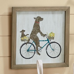 Dogs Riding Bicycle Art, , large