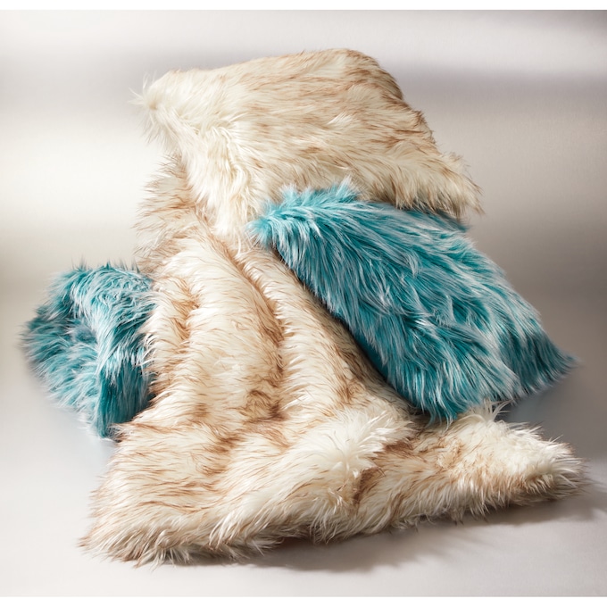 Tipped Faux-Fur Pillow, , large