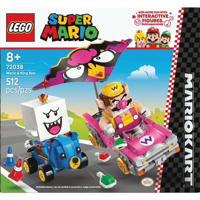 LEGO Super Mario Mario Kart – Wario & King Boo, , large