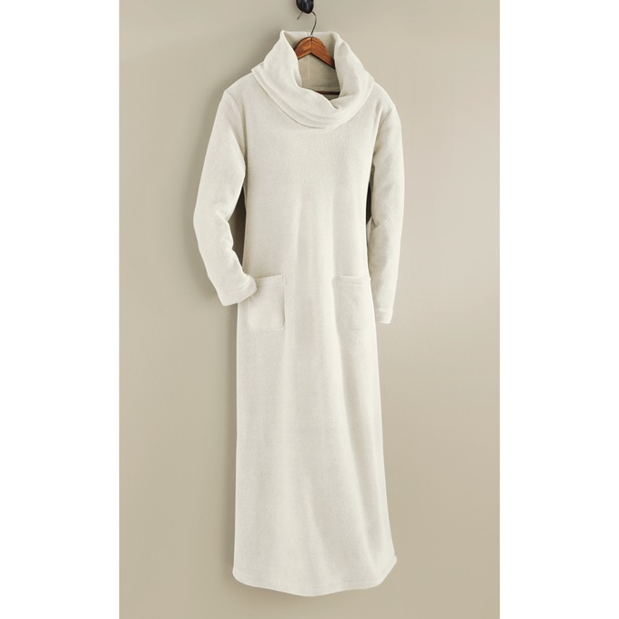 Women's Fleece Lounger Robe, , large