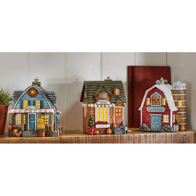 Lighted Harvest Town, , large