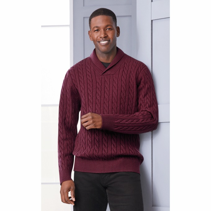 Shawl Collar Sweater, , large