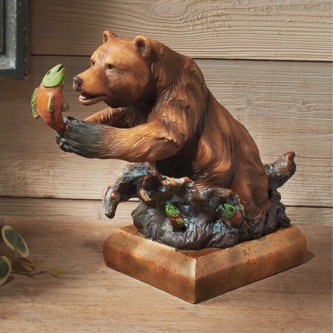 Hunting Bear Figurine, , large