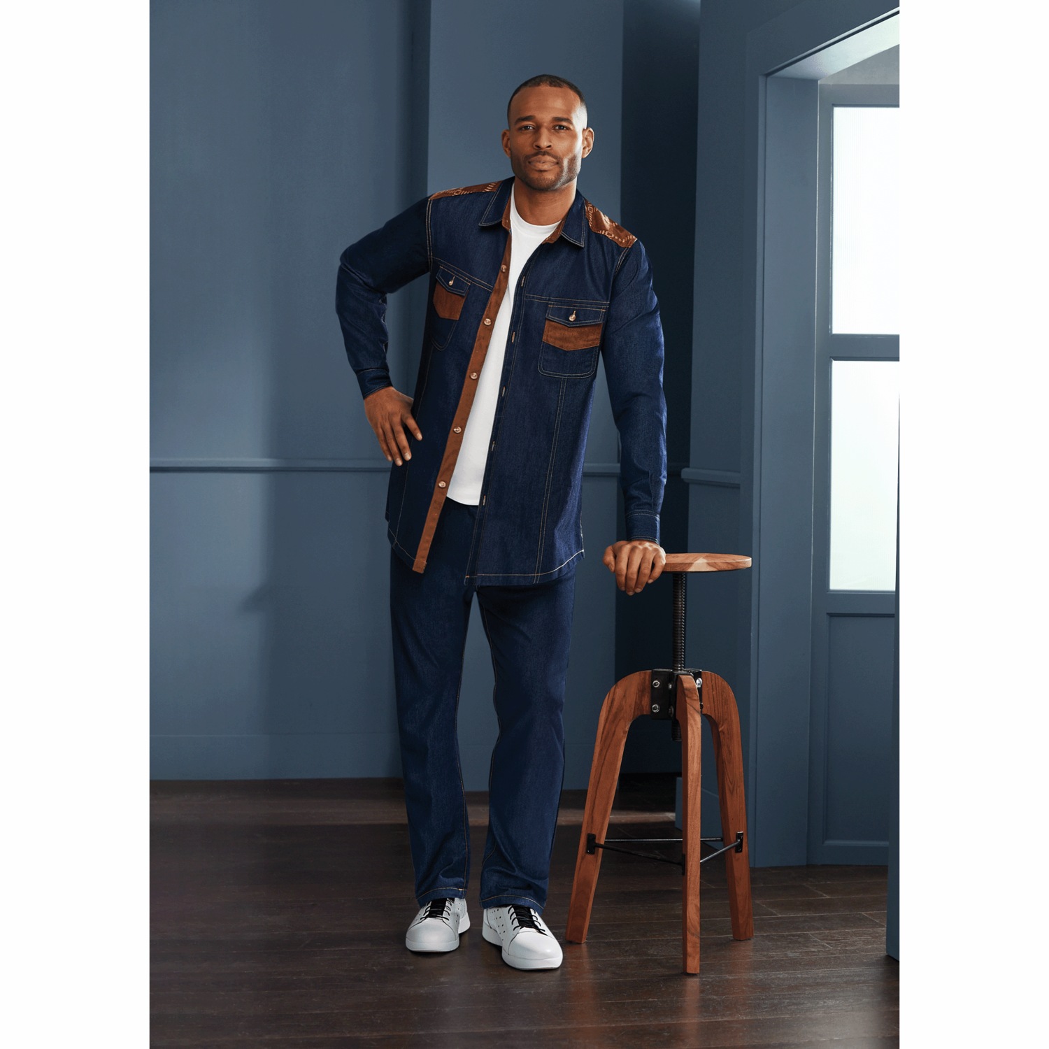 Stacy Adams Denim Pant Set | Swiss Colony