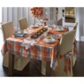 Orange Plaid Tablecloth, , large