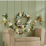 Lit Easter Wreath and Garland, , large