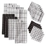 Color Connection 20-piece Kitchen Towel Set, Black, large