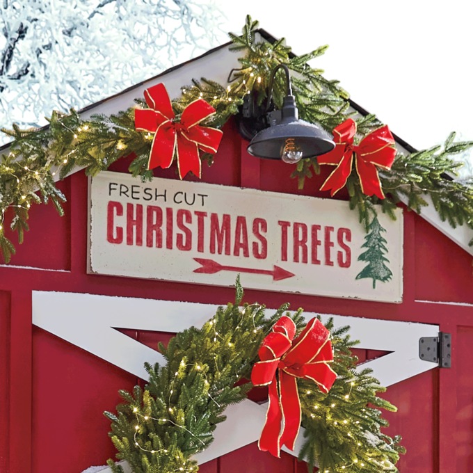 Christmas Trees Metal Sign, , large
