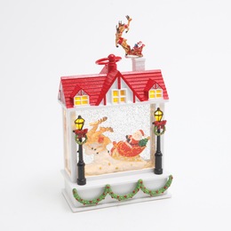 Lit Sleigh Waterglobe, , large