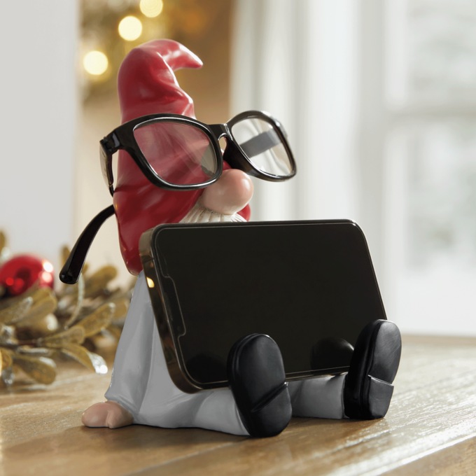 Gnome Cell Phone Glasses Holder, , large