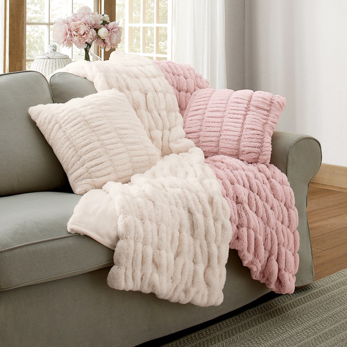 Faux-Fur Throw, , large