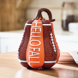 Hello Fall Football Pumpkin, , large