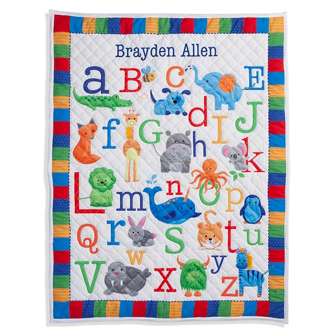 Personalized ABC Quilt, , large