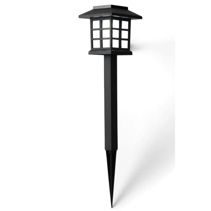 6-Piece Classic Lantern Solar LED Pathway Light Set, , large
